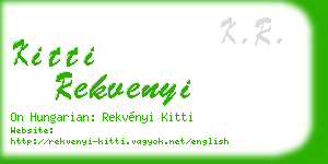 kitti rekvenyi business card